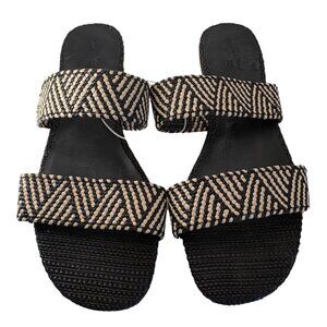 NEW Universal Thread Raffia-Inspired Sandals | Size 7.5 | Chic Summer Slides